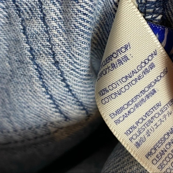 Rebecca Minkoff • Denim Embroidered Rufus Skirt - Picture 8 of 8